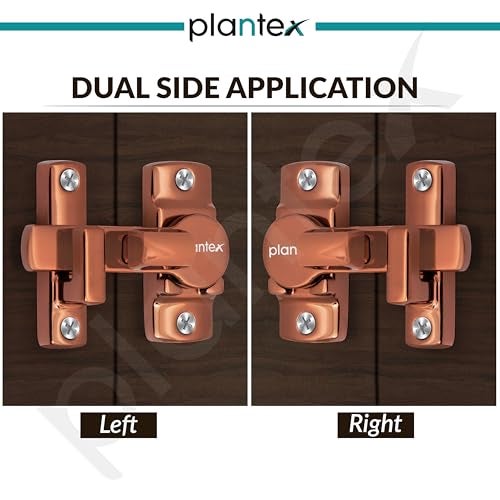 Plantex Door Latch/Flip Latch Lock/Door Latch Lock for Bathroom/Balcony/Wardobe/Bedroom/Door Stopper for Home/Chitkani/Latch Lock for Door/Baby Latch - (PVD Rose Gold) - Image 4