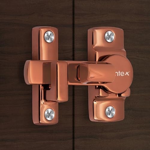 Plantex Door Latch/Flip Latch Lock/Door Latch Lock for Bathroom/Balcony/Wardobe/Bedroom/Door Stopper for Home/Chitkani/Latch Lock for Door/Baby Latch - (PVD Rose Gold) - Image 1