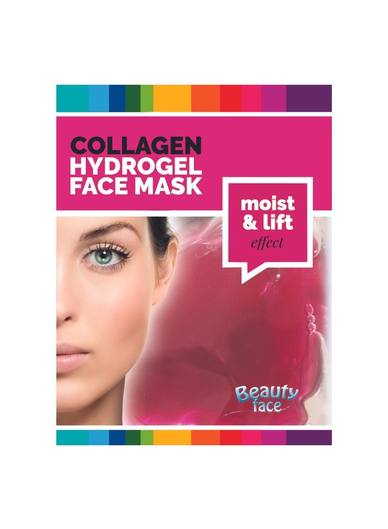 BeautyFace Collagen Hydrogel Face Mask Red Wine Regenerating and Hydrating Collagen Treatment Moist & Lift Effect