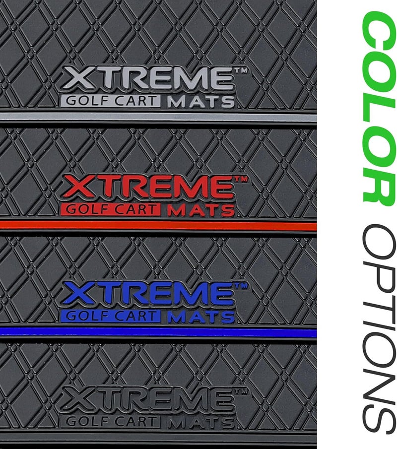 Xtreme Mats Golf Cart Mat - Rubber, Black, Rear Facing Foot Rests, Fits EZGO RFSPRO L6 - Image 5