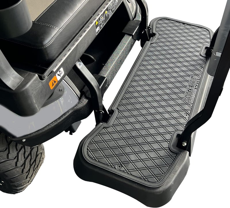 Xtreme Mats Golf Cart Mat - Rubber, Black, Rear Facing Foot Rests, Fits EZGO RFSPRO L6 - Image 2