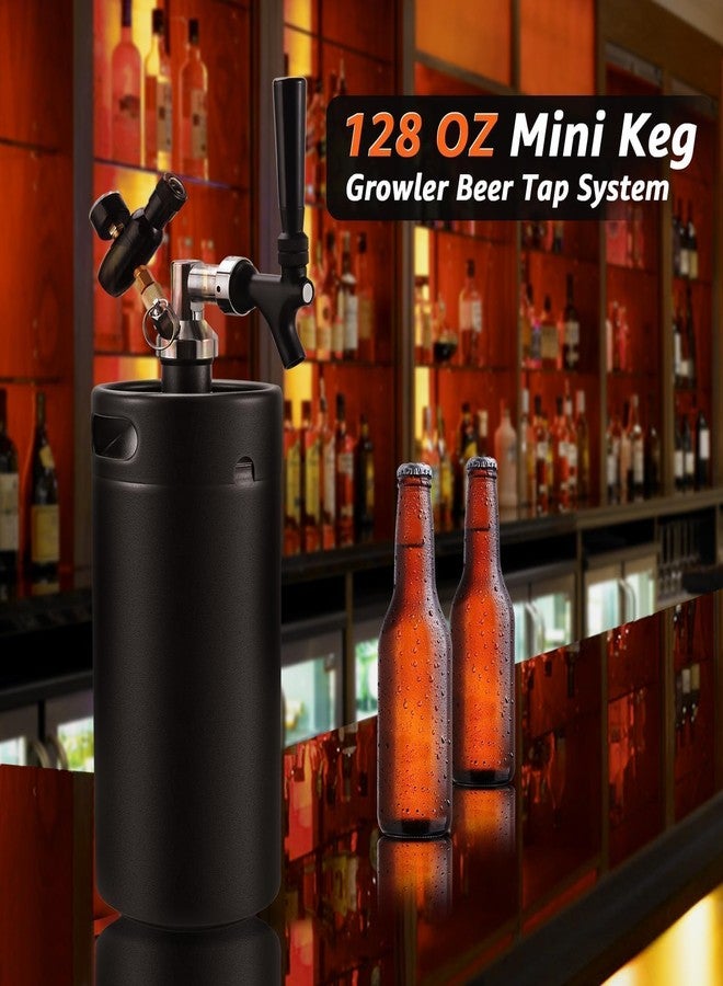 Imaictuu 128 OZ Mini Keg Growler Beer Tap System, Pressurized Stainless Steel Portable Keg with Self-Closing Spring Faucet and Regulator -Pressure Control & Leak-Proof Design for Home & Commercial - Image 3