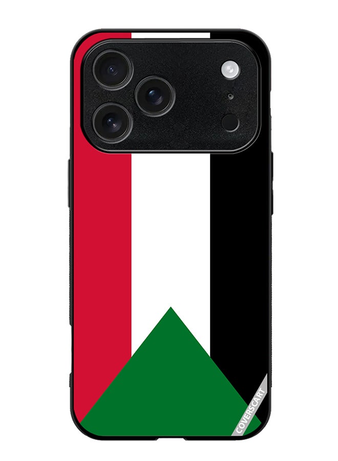 COVERSCART Protective Case Cover For Apple iPhone 17 Pro Max Sudan Flag Design Multicolour