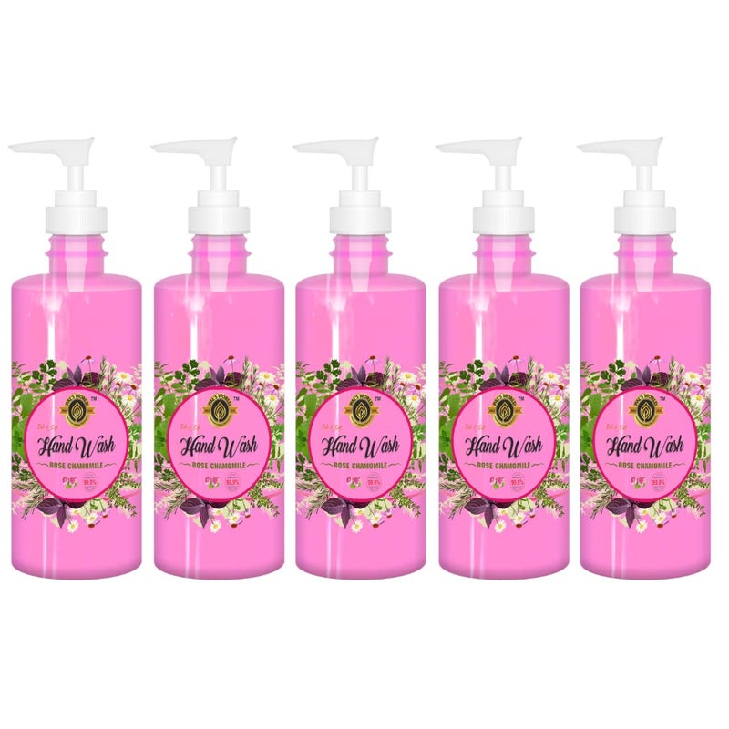 Pal's World Pals World Rose Chemomile Pink Hand Wash 999 Germs protection pack of 5 - Image 1