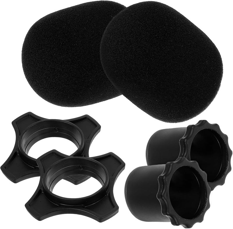 DOITOOL 2sets Thickened Microphone Sponge Covers for Indoor and Outdoor Use Mic Protective Covers for Ktv Dance Parties News Interviews and Sports Activities - Image 1