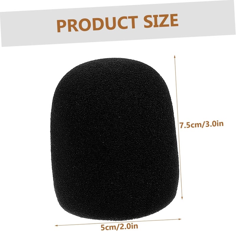 DOITOOL 2sets Thickened Microphone Sponge Covers for Indoor and Outdoor Use Mic Protective Covers for Ktv Dance Parties News Interviews and Sports Activities - Image 2