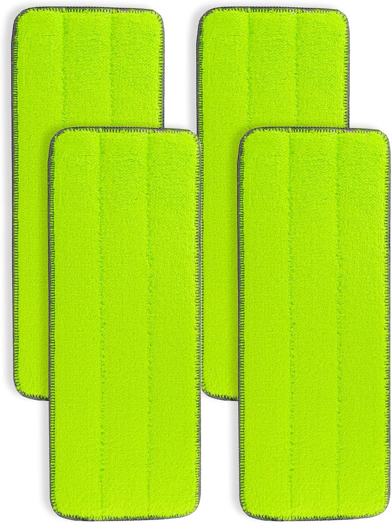 GreeSuit Microfiber Mop Pads Replacement for Libman Rinse 'n Wring Mop and Bucket System, 13 Inch Washable & Reusable Microfiber Floor Cleaning Pads Head Refills for Hardwood Floors-4 Pack - Image 1