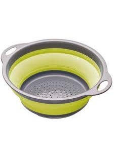 svk dream SVK Dream Silicone Kitchen Bowl Strainer/Colander, Best Sink Basket for Washing Vegetable, Fruit, Drainer for Pasta, Noodles, Food Items - Multi Color - (1pc) (Round)  - Image 1