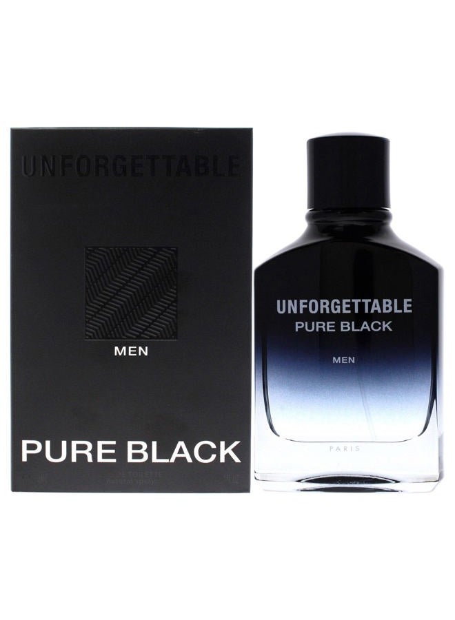 Glenn Perri عطر رجال أسود نقي لا يُنسى 3.4 أونصة بخاخ EDT - Image 1