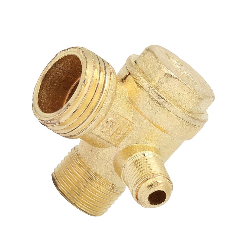 Zinc Alloy Three Way Unidirectional Check Valve For Air Compressor Easy Installation - Image 4
