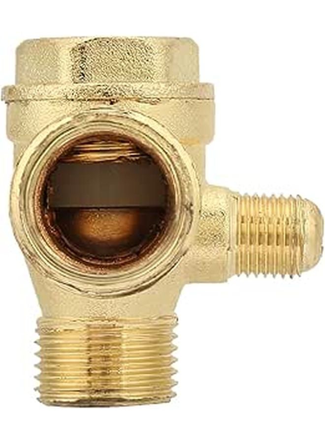 Zinc Alloy Three Way Unidirectional Check Valve For Air Compressor Easy Installation - Image 1
