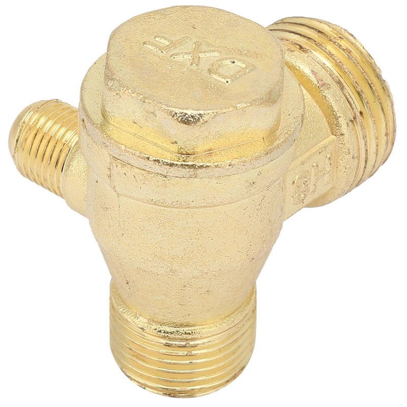 Zinc Alloy Three Way Unidirectional Check Valve For Air Compressor Easy Installation - Image 3