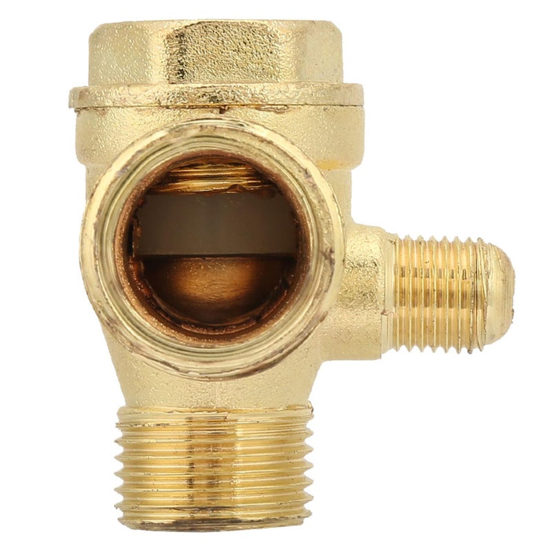 Zinc Alloy Three Way Unidirectional Check Valve For Air Compressor Easy Installation - Image 2