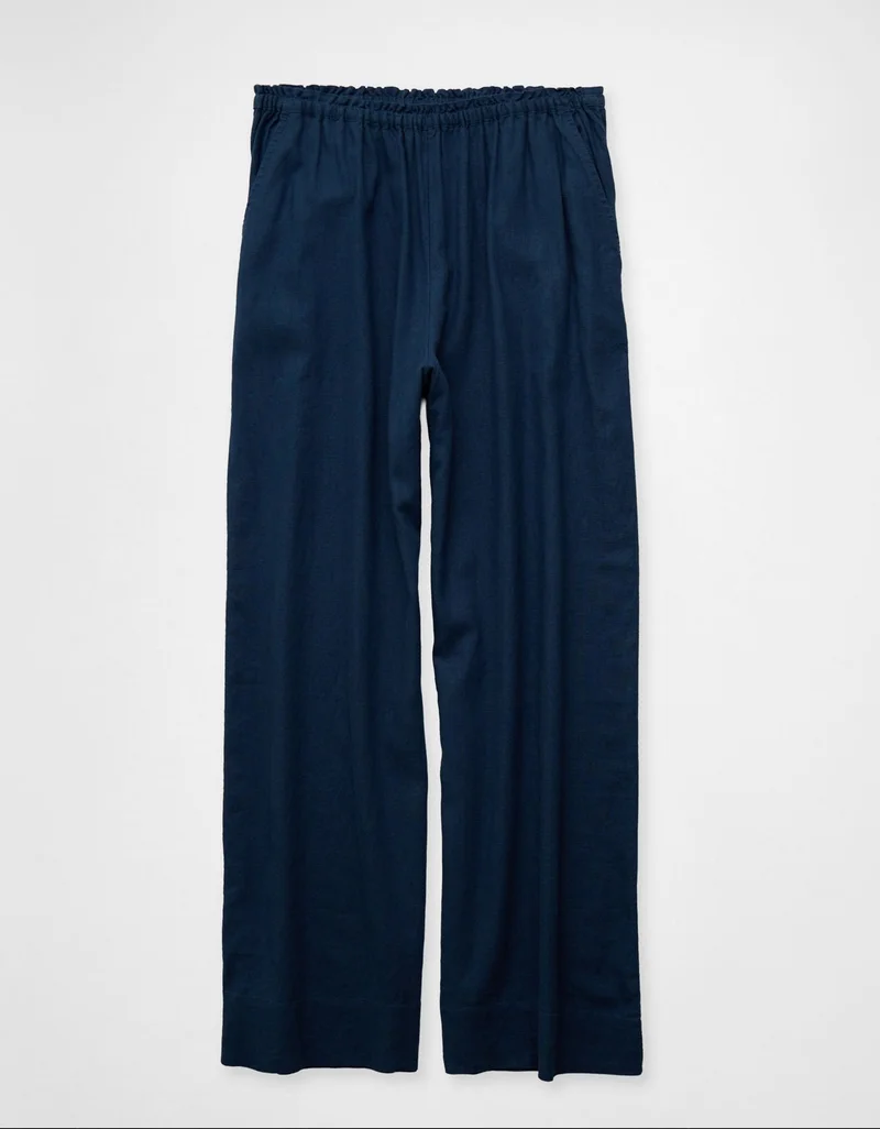 American Eagle  AE High-Waisted Linen Easy Pant for Women | Best Price UAE