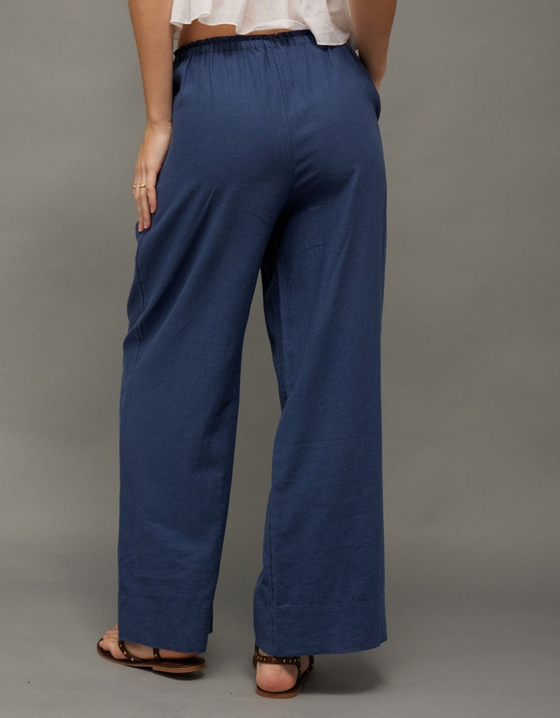 American Eagle AE High-Waisted Linen Easy Pant - Image 2