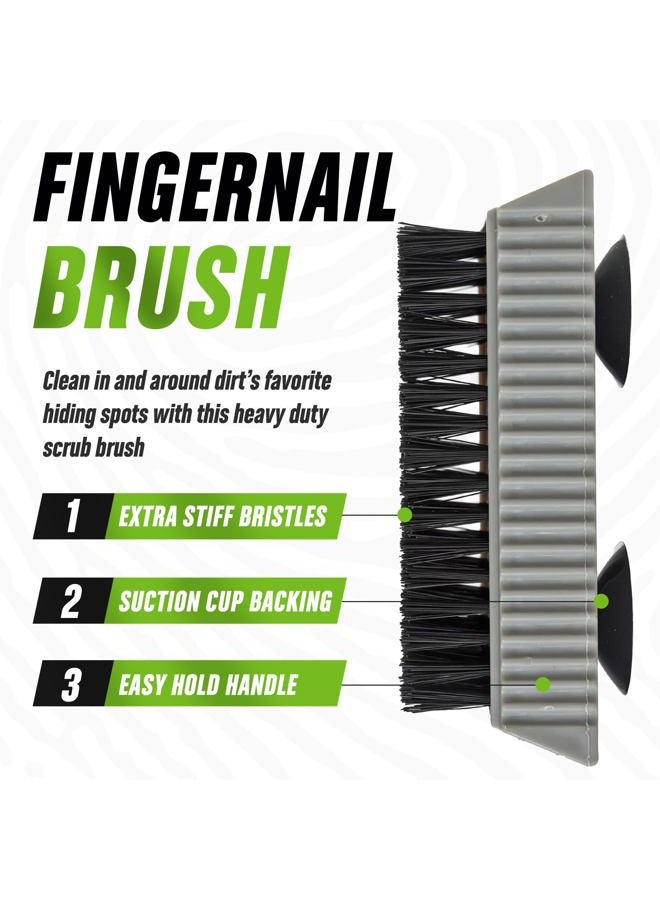 Grip Clean Heavy Duty Nail Brush for Cleaning - Mechanical Cleaner for Hands and Under Nails - for Men and Women - Image 2