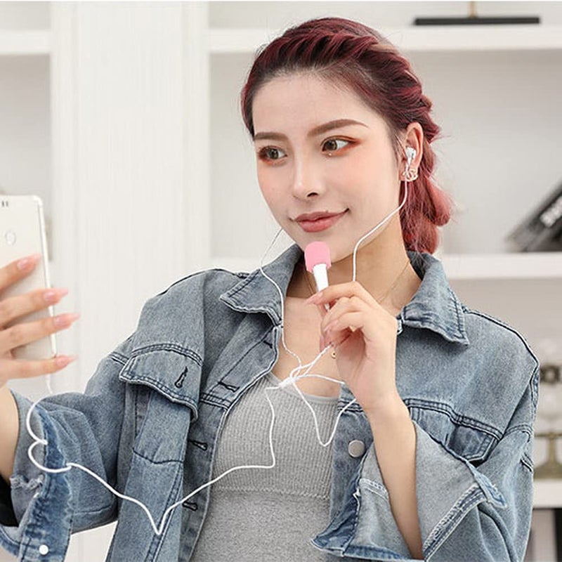 SUMAJU 10 Pack Lapel Headset Microphone Windscreen,Christmas Stocking Stuffers Microphone Sponge Foam Cover Mini Size Lavalier Microphone Windscreen for Variety of Headset Microphone, Pink - Image 5