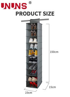 Hanging Closet Organizer and Storage Shelves,Organizer Rack 10 Shelf Wardrobe Clothes Organizer Closet Shelf, Storage Organizer - pzsku/ZA1FE787ACE1F23F70A97Z/45/_/1682506931/013de17e-4c22-4bdd-b388-f43a546fe502