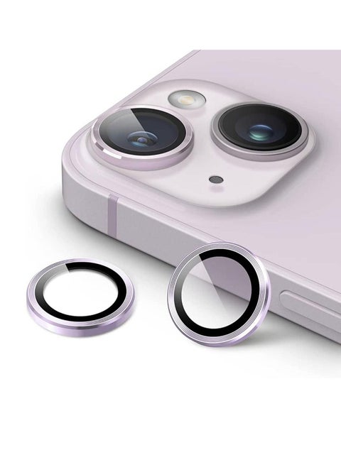 Anti-scratch Tempered Glass Camera Cover For (IP 14 MAX) iPhone14 / 14 Plus (Purple)