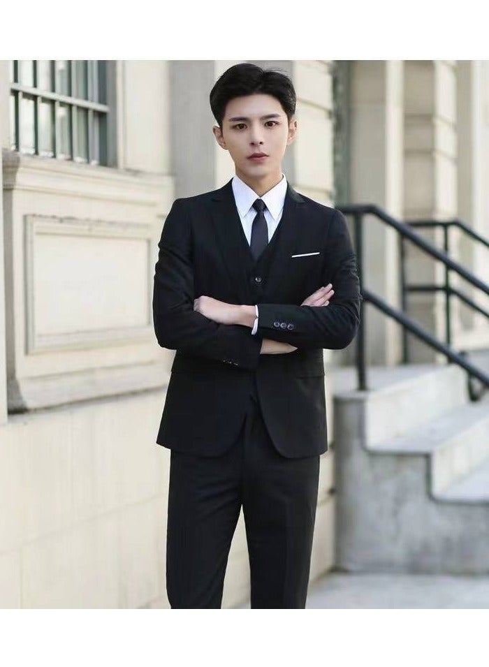 KUYING Business Slim-fit Suit Set In Three Pieces  - Image 3