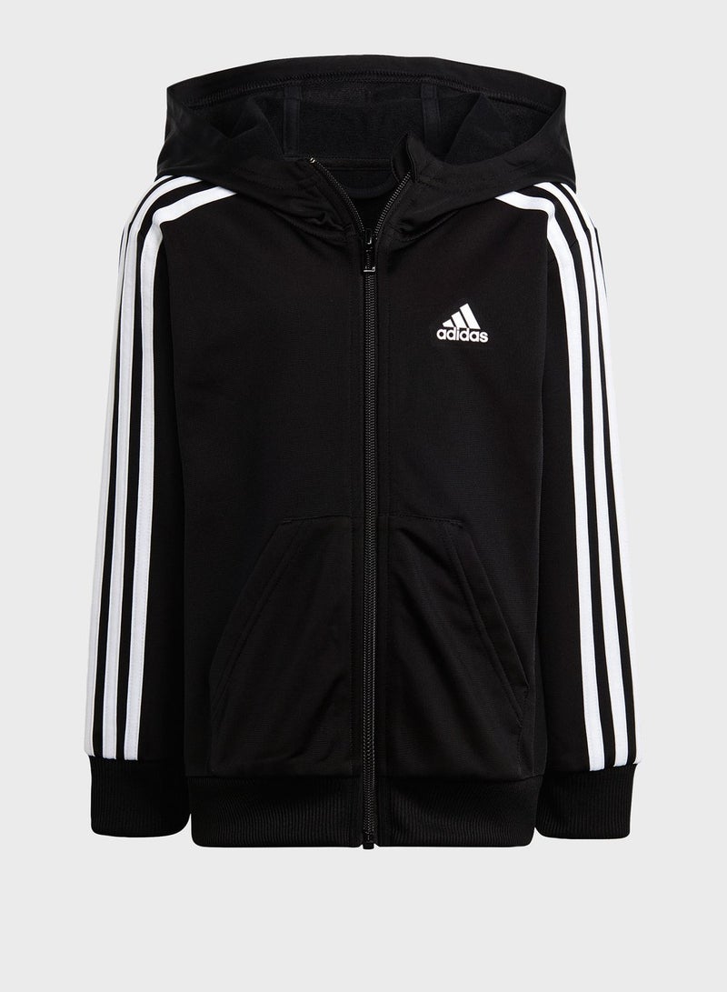 Little Kids 3-Stripes Shiny Tracksuit
