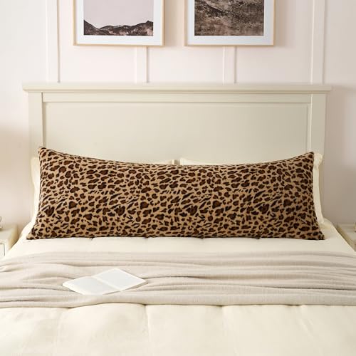 GALMAXS7 Body Pillow Covers Body Pillow Case Cover with Zipper Brown Cheetah 20x54 - Image 3