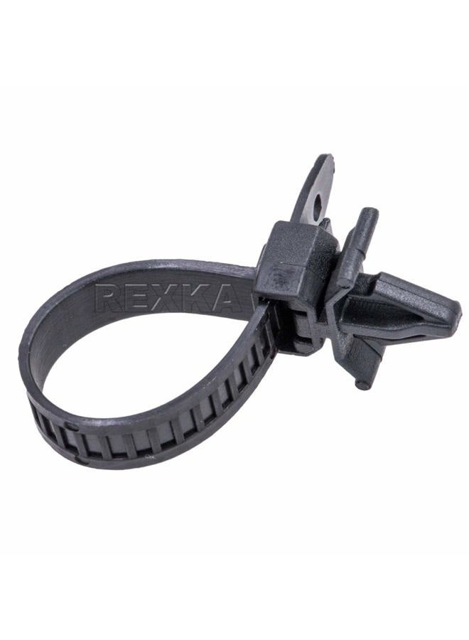 Rexka 30pcs 7mm Hole Uinversial Releasable Cable Strap Tie 110mm Length Compatible with Auto Car Toyota Lexus Honda Nissan Mazda Subaru Hyundai Kia - Image 1
