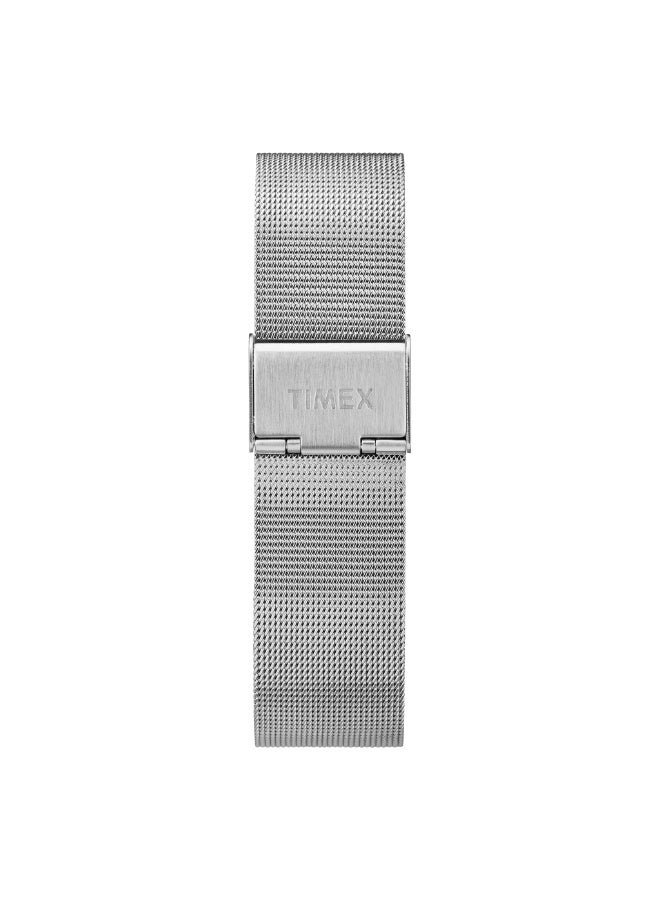 تيميكس ساعة TIMEX WATERBURY HERITAGE TW2T36700  كلاسيكية فضية من الفولاذ المقاوم للصدأ للرجال بمينا أبيض - Image 3