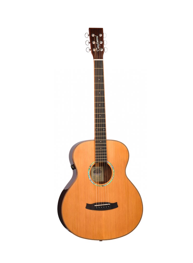 Tanglewood TRS1E Electro-Acoustic Guitar – Mini Folk Body with Solid Cedar Top & Rosewood Back - Image 1