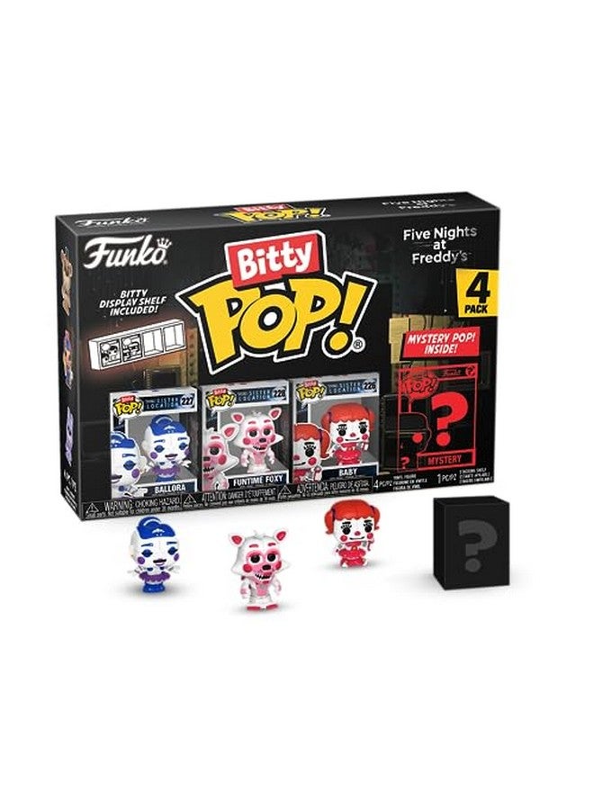 Funko Bitty Pop!: Five Nights At Freddy'S Mini Collectible Toys Ballora Funtime Foxy Baby & Mystery Chase Figure (Styles May Vary) 4Pack - Image 1