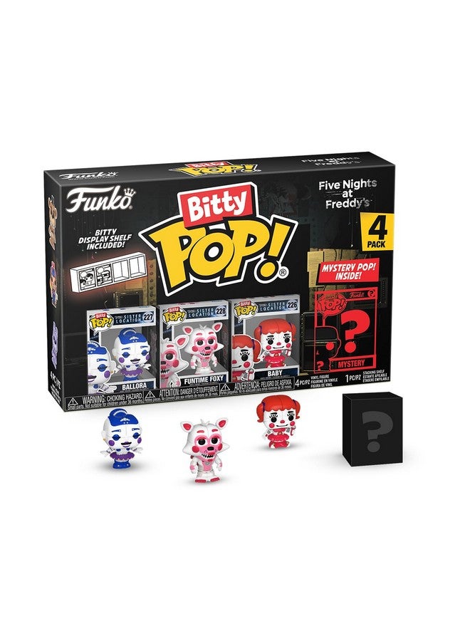 Funko Bitty Pop!: Five Nights At Freddy'S Mini Collectible Toys Ballora Funtime Foxy Baby & Mystery Chase Figure (Styles May Vary) 4Pack - Image 2
