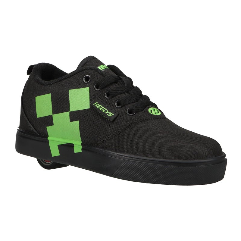 HEELYS Pro 20 Minecraft (Little Big Kid/Adult) Wheeled Heel Shoe, Black/Green, 6 US Unisex - Image 5