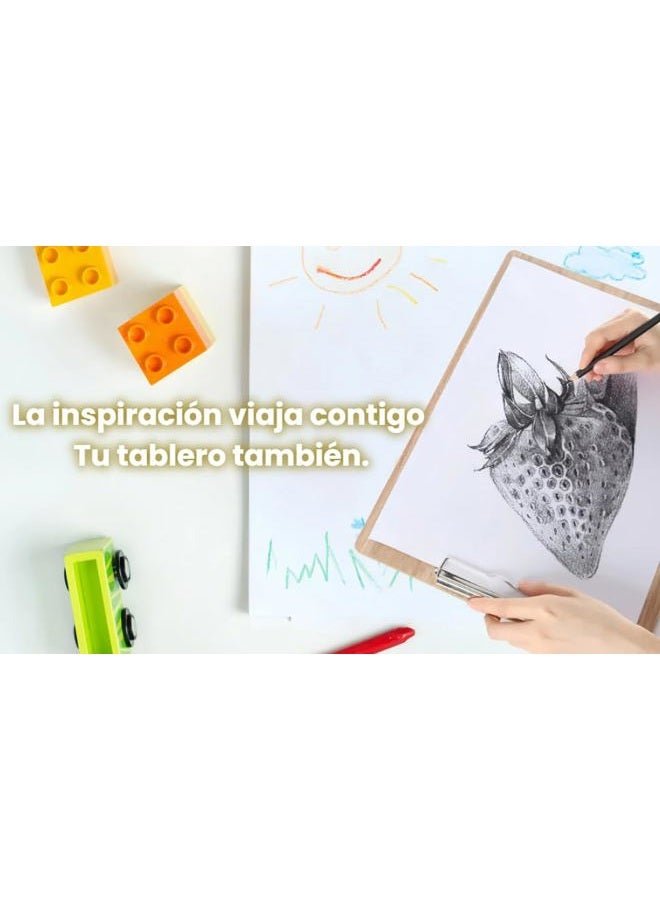 GLOGLOW Artist Sketch Board, Black 8K Wooden Sketch Board Water Proof Travel Painting Board Student Drawing Writing Board Art Supply for Classroom Studio or Field Use - Image 2