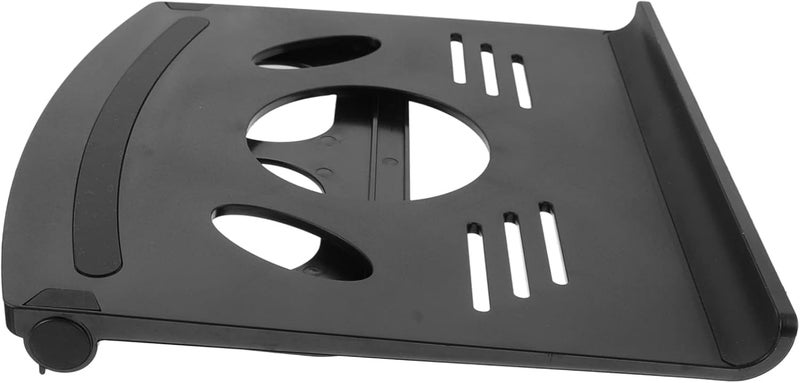 Adjustable Laptop Stand Notebook Holder with Hollow Out Cooling Design Ergonomic Riser for Optimal Heat Dissipation Non Slip Protective Pads Compatible with All - Image 1