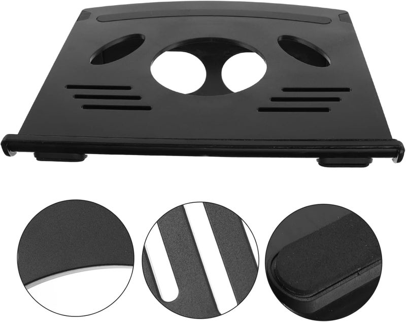 Adjustable Laptop Stand Notebook Holder with Hollow Out Cooling Design Ergonomic Riser for Optimal Heat Dissipation Non Slip Protective Pads Compatible with All - Image 4