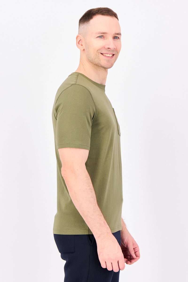 PUMA Men Sportswear Fit Short Sleeve Outdoor T-Shirt, Olive - Image 2