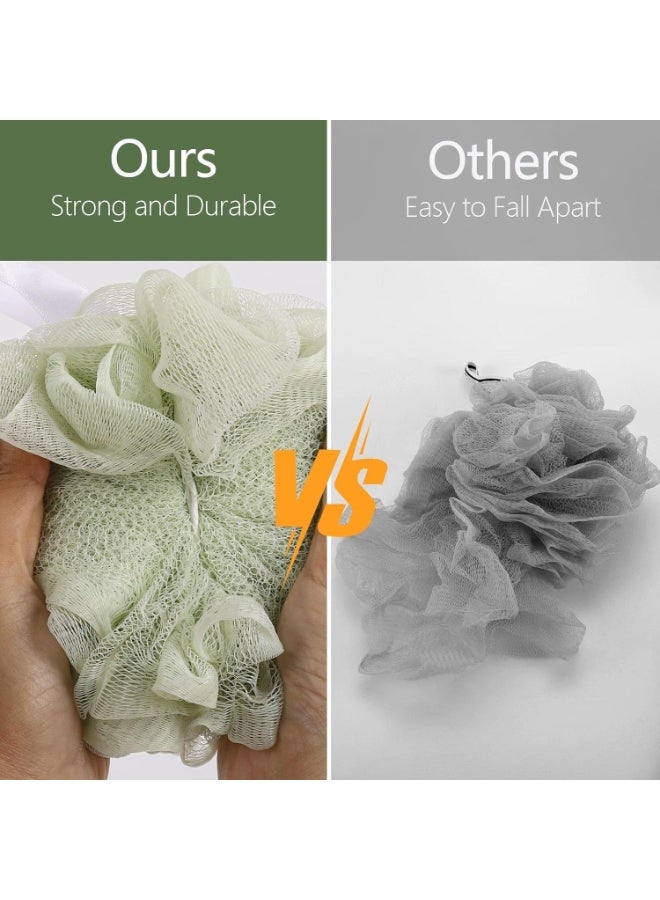 أيكيا مجموعة إسفنجات تقشير فاخرة - عبوة من 3 قطع، إسفنجة استحمام شبكية ناعمة لغسل الجسم، تقشير عميق، وتنعيم البشرة - إسفنجة استحمام متينة للاستخدام اليومي - متعددة الألوان - Image 3