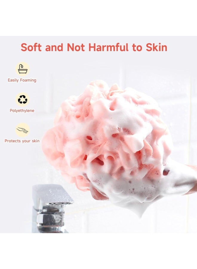 أيكيا مجموعة إسفنجات تقشير فاخرة - عبوة من 3 قطع، إسفنجة استحمام شبكية ناعمة لغسل الجسم، تقشير عميق، وتنعيم البشرة - إسفنجة استحمام متينة للاستخدام اليومي - متعددة الألوان - Image 4