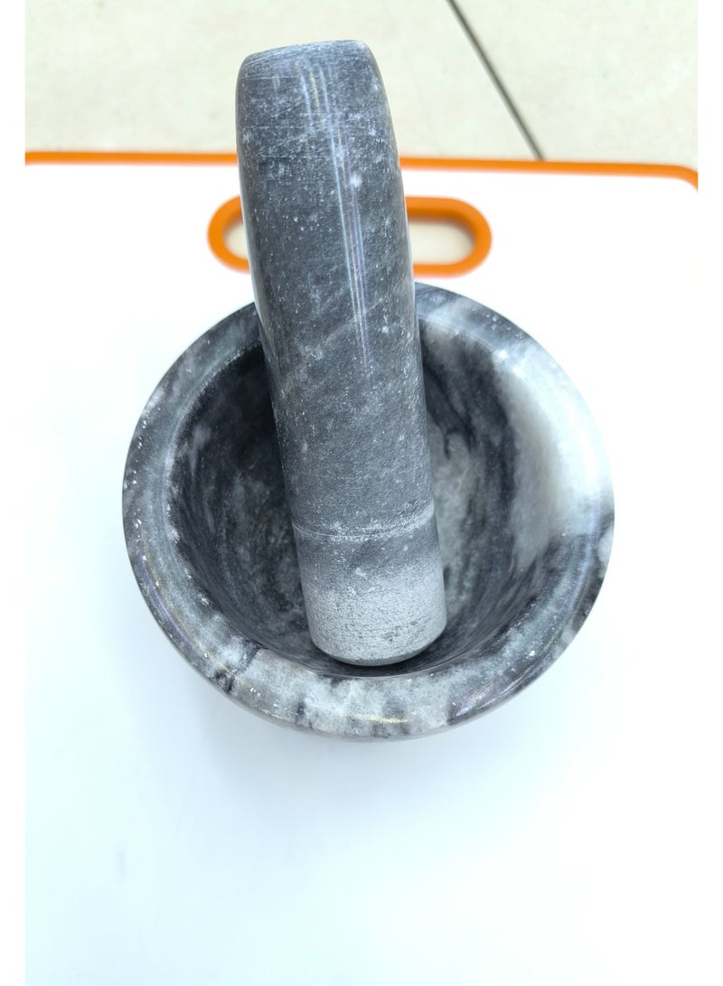 Flipkind Granite Mortar and Pestle Set, 16.8CM Pestle and 15.50CM Mortar,Natural Unpolished, Non Porous Spice Grinder, Small Bowl for Kitchen Spices |Multipurpose. - Image 3