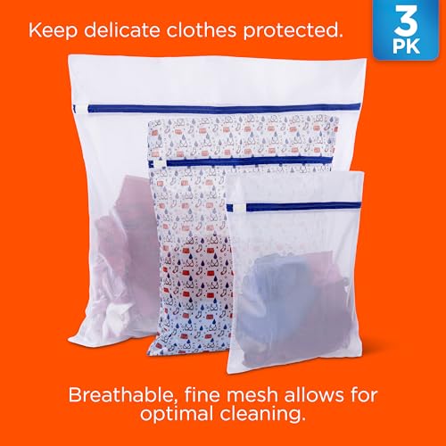 Tide Delicate Clothes Mesh Wash Bags for Wash Machine, 3 Pack (Small, Medium, and Large), Protects from Snagging, Tangling & Wear - Image 4