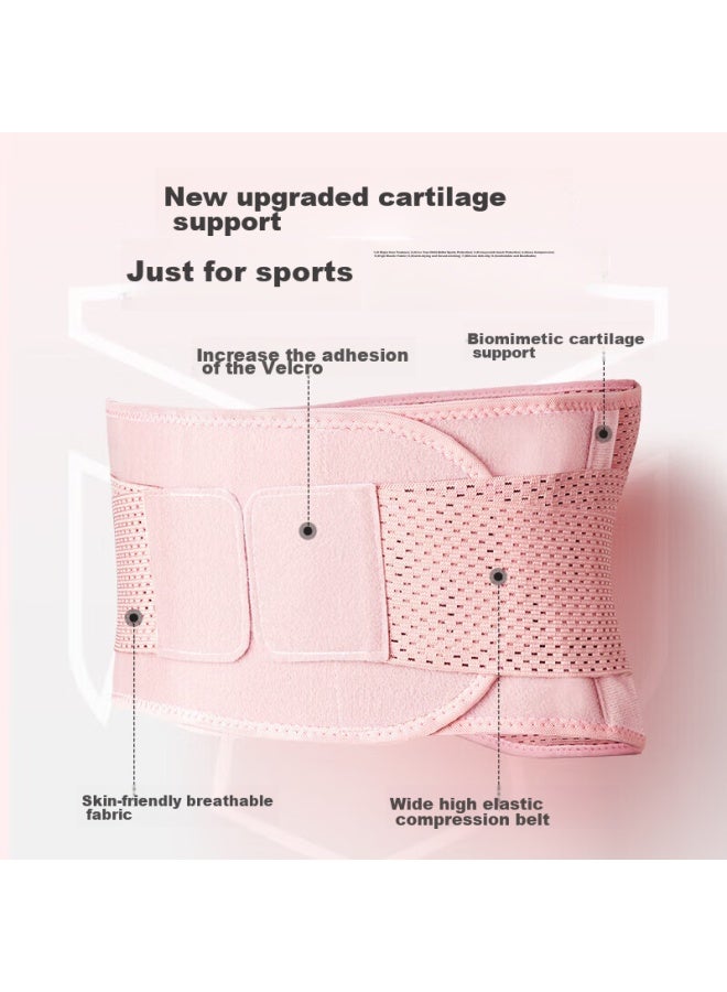 Tmt Waist Support Sports Fitness Belt For Women, Running Abdominal Compression Waist Trimmer, Long-sitting Back Support, Waist Brace, Breathable Waist Protection Device - Image 3