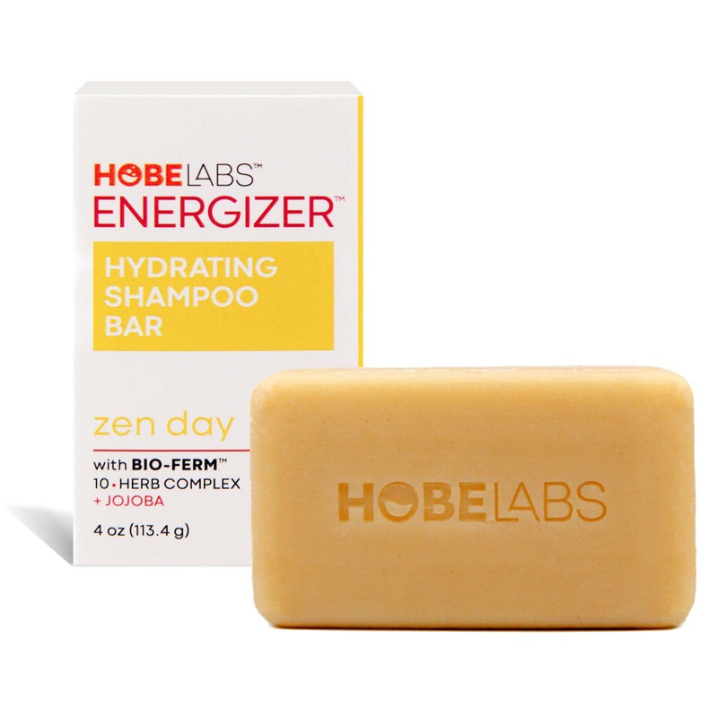 Hobe Labs Zen Day Hydrating Shampoo Bar  Clean  Nourish Your Hair BioFerm Herbal Complex  Build Strong Hair