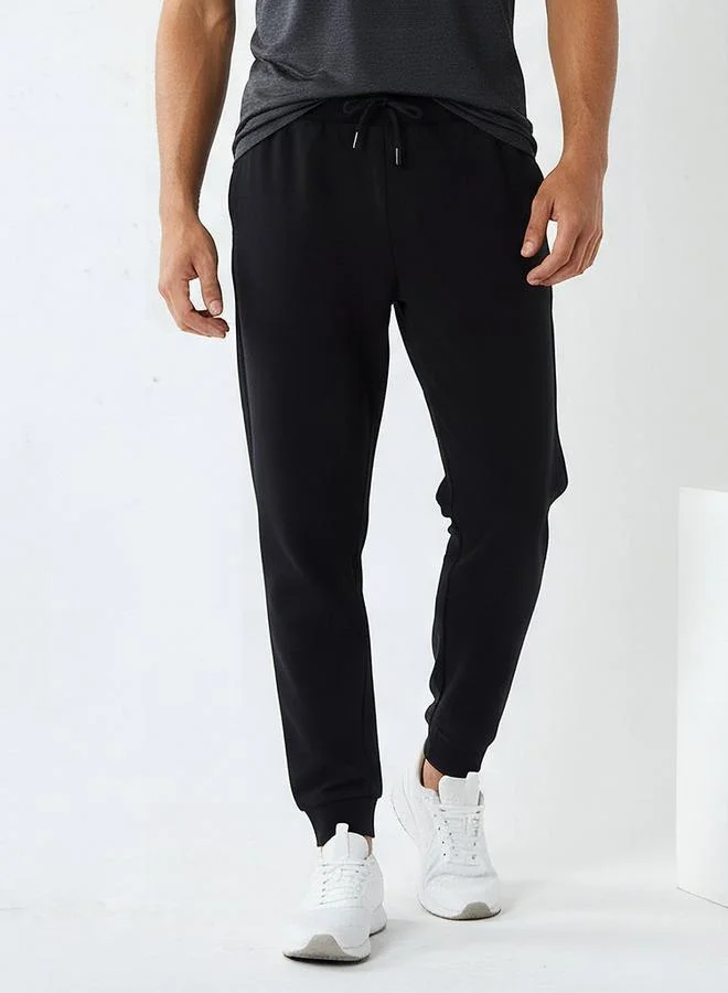 Men Regular Fit Joggers with Pockets