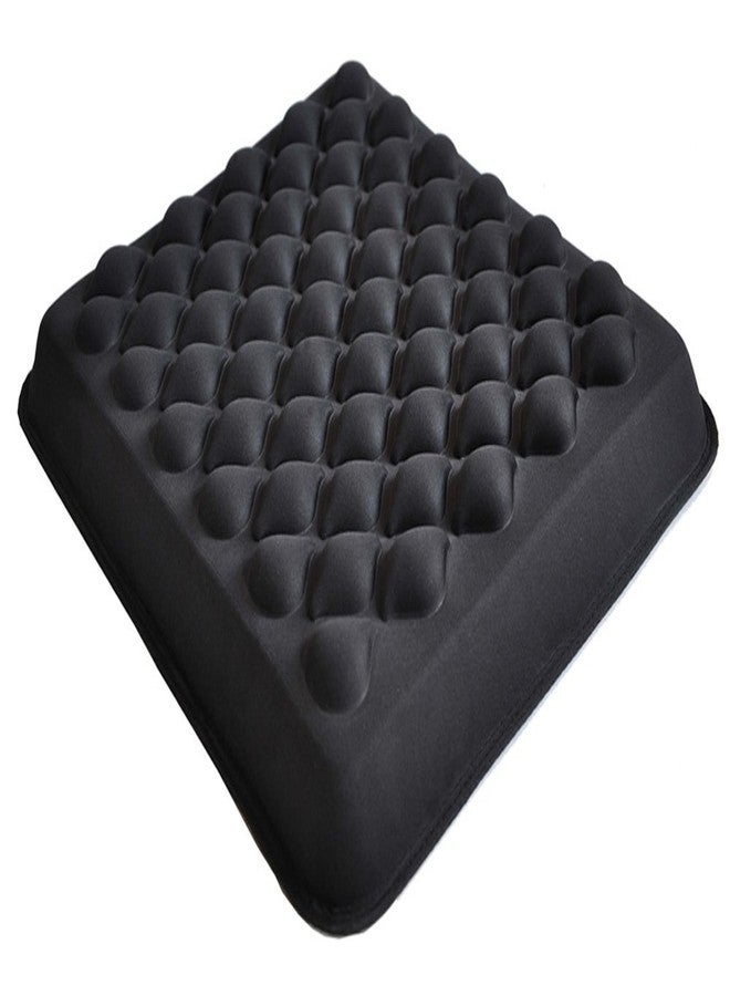 Tektrum Extra Thick Cool Gel Orthopedic Seat Cushion with Massage Convexes for Wheelchair, Office, Home, Car - Relief for Sweaty Bottom, Sciatica, Coccyx, Back Pain, Tailbone Pain (TD-GS1202-BLK) - Image 1
