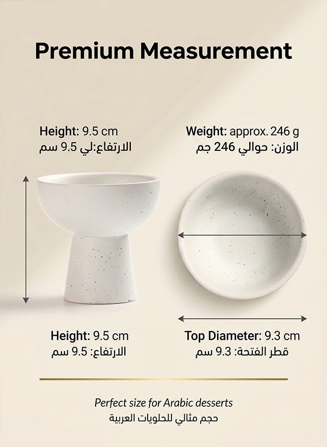 1 pc, white, vintage ice cream cup, ceramic, DIY, high-color personalized creative platter, suitable for dessert shop/pastry plate/restaurant/home - Image 4