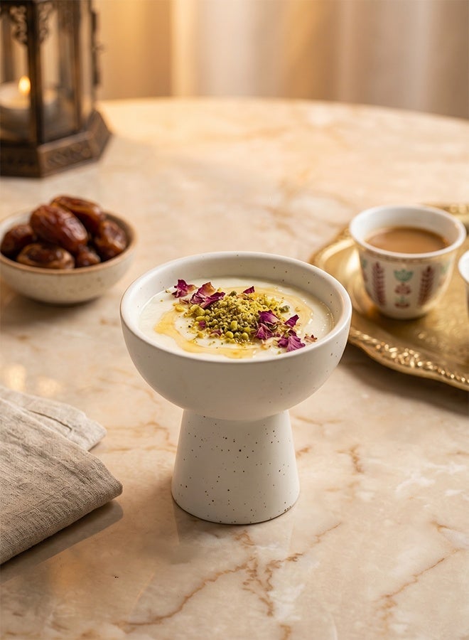 1 pc, white, vintage ice cream cup, ceramic, DIY, high-color personalized creative platter, suitable for dessert shop/pastry plate/restaurant/home - Image 3