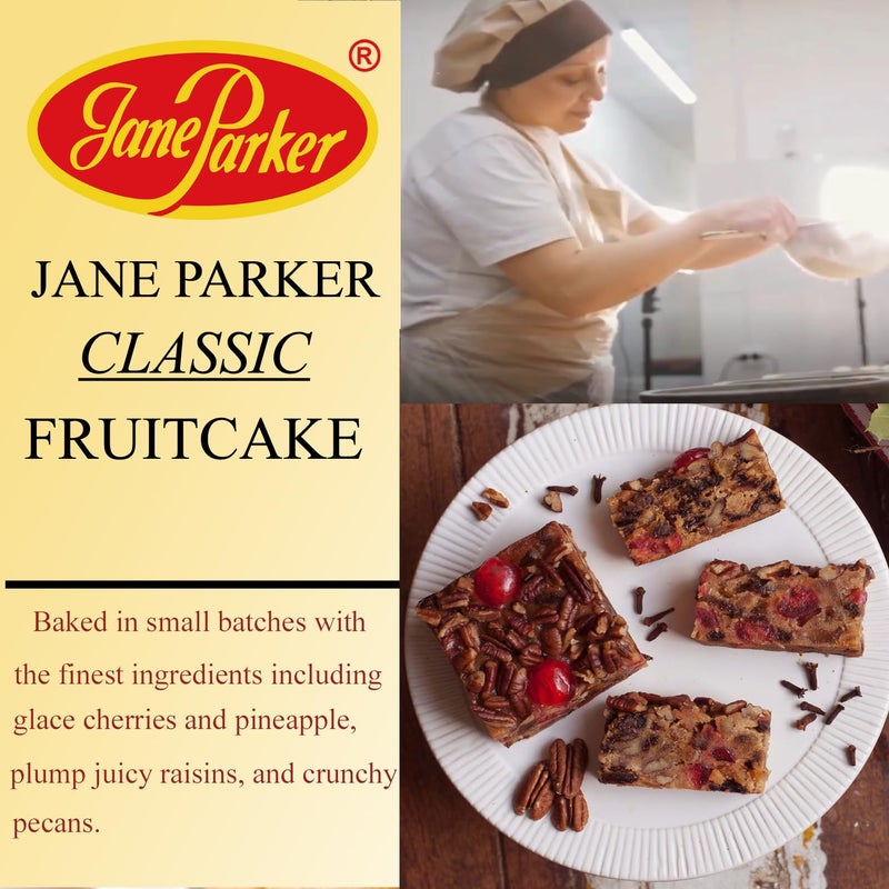 Jane Parker Classic Light Fruit Cake 16 Ounce (1 pound) Fruitcake in Box - Image 4