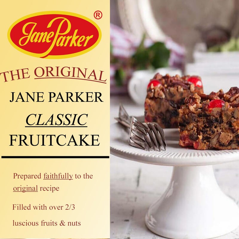 Jane Parker Classic Light Fruit Cake 16 Ounce (1 pound) Fruitcake in Box - Image 3