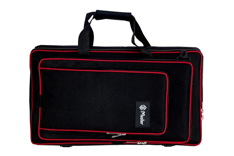 GIG Master Heavy Padded DJ Controller Case for Native Instruments Traktor Kontrol S4 MK3, with Large Laptop & Accessory Pocket (Black_Red) - Image 2