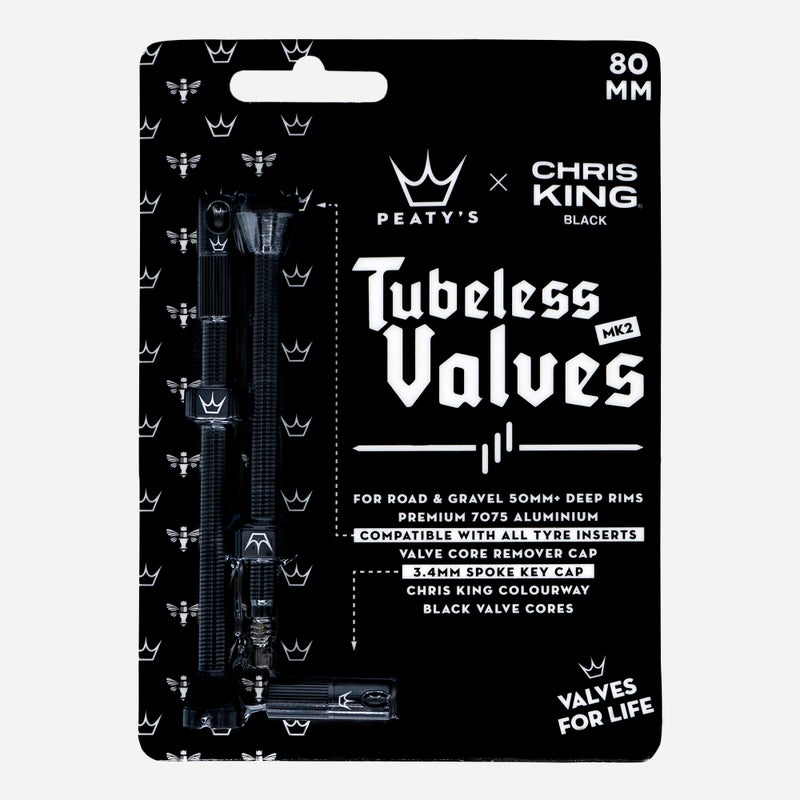 PEATY'S x Chris King (MK2) Tubeless Valves - 80mm - Image 2